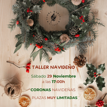 Cargar imagen en el visor de la galería, TALLER DE CORONAS NAVIDEÑAS